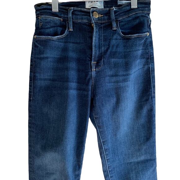 Frame Denim Le High High Waisted Skinny In Montclair Wash Size 26 - Picture 3 of 11